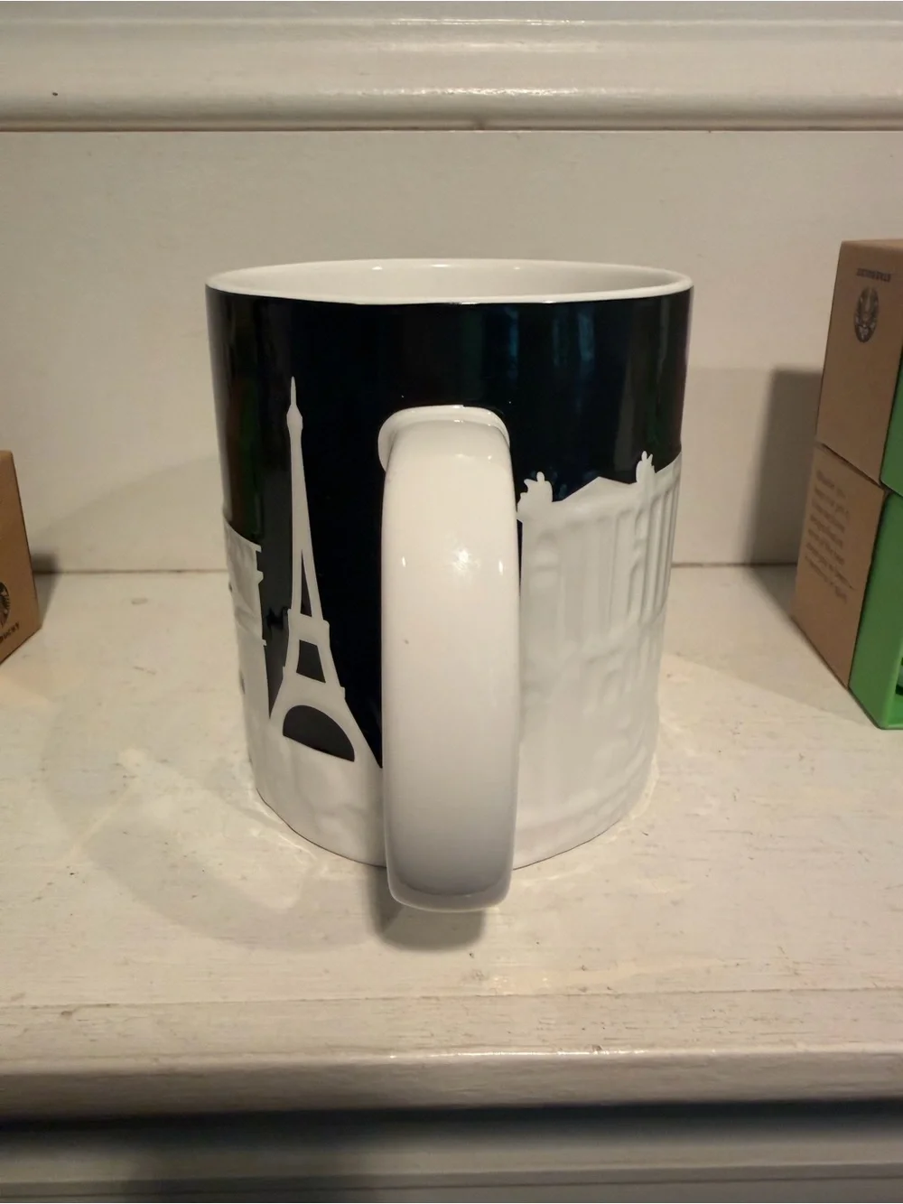 Starbucks 3 piece Paris Relief mug + 2 Ornaments (Paris and France)